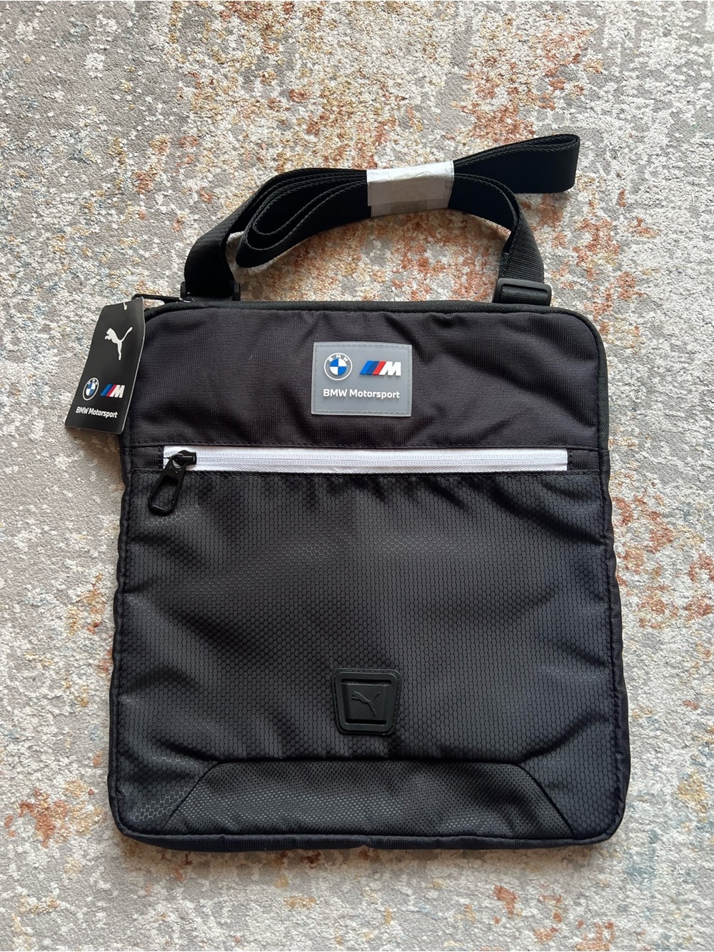 Puma Black BMW Motorsport Men's Messenger Crossbody